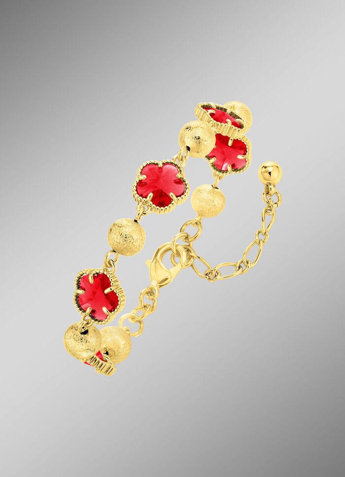 Sieradenset, 3-delig, met bloemmotief 