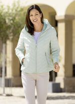 Jas met ritszakken MINT-WEISS