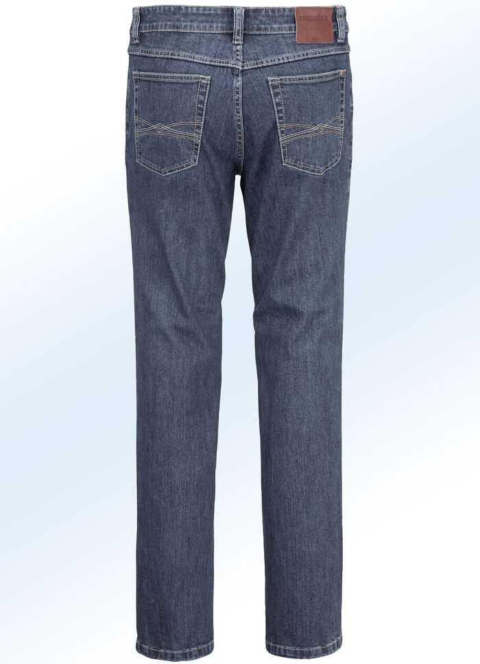 Casual jeans in 2 kleuren MIDDELBLAUW