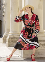 Jurk met strikceintuur 