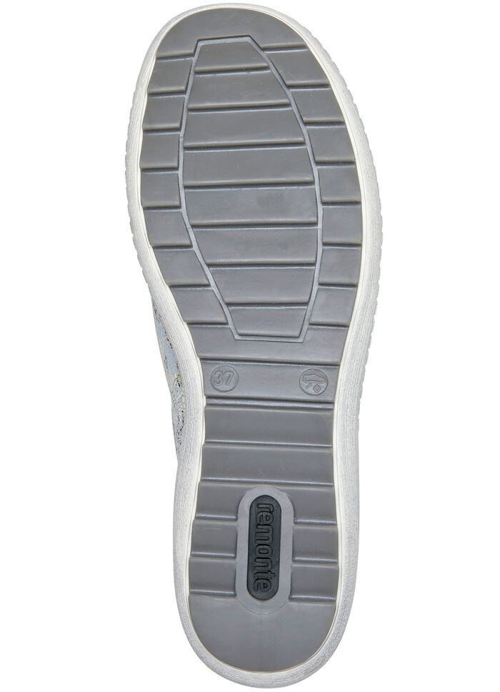 Remonte, elegante damessneakers, breedte G, met rits ZILVER-BONT