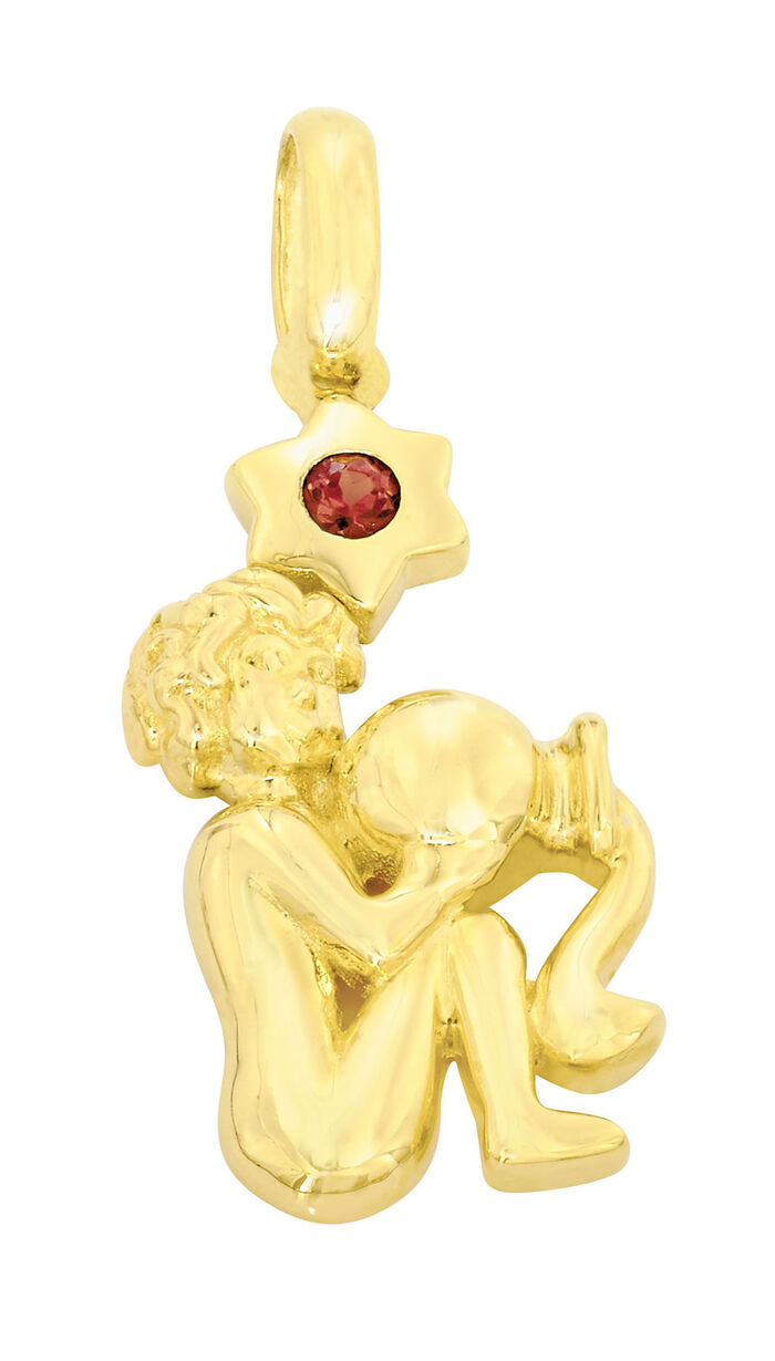 Sterrenbeeld-kettinghanger met echte edelstenen 