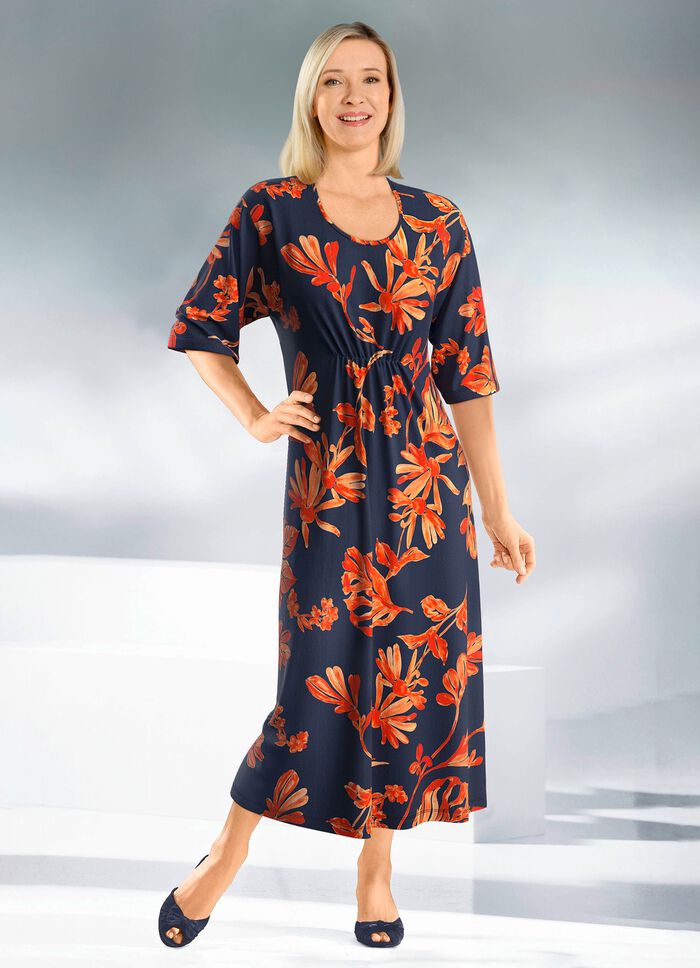 Kaftan met schitterend gekleurde print 