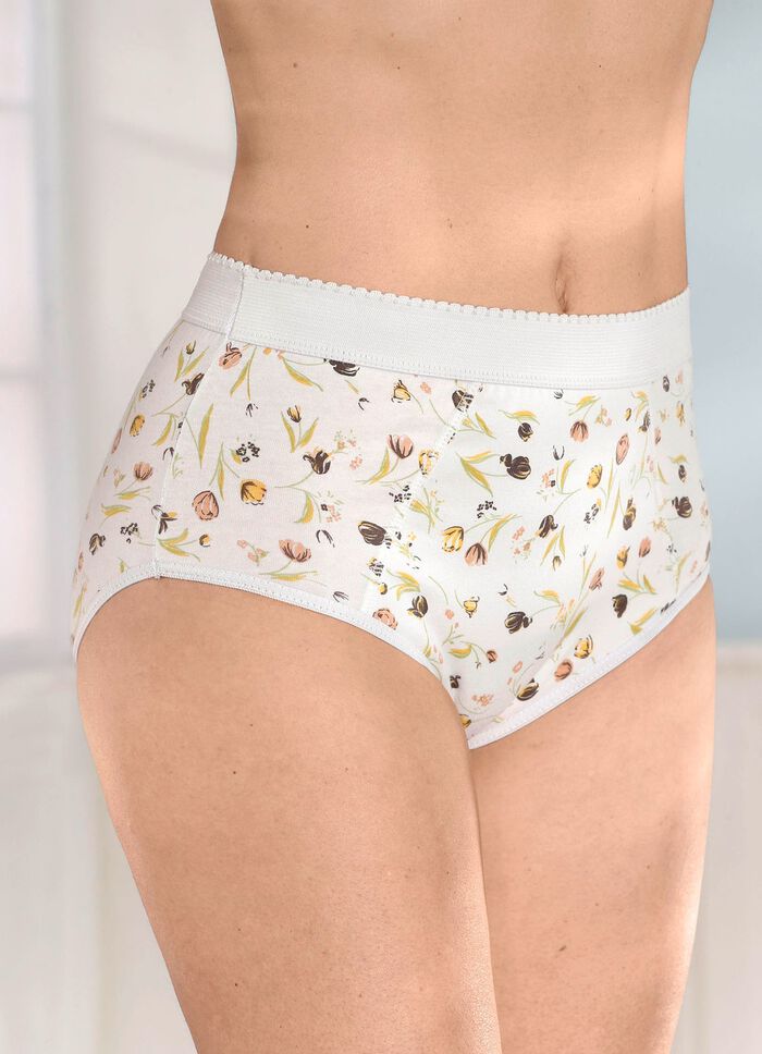 Vierpack corrigerende slips met verstevigde buikzone 