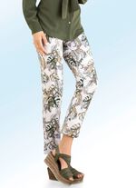Broek in trendy bladdessin 