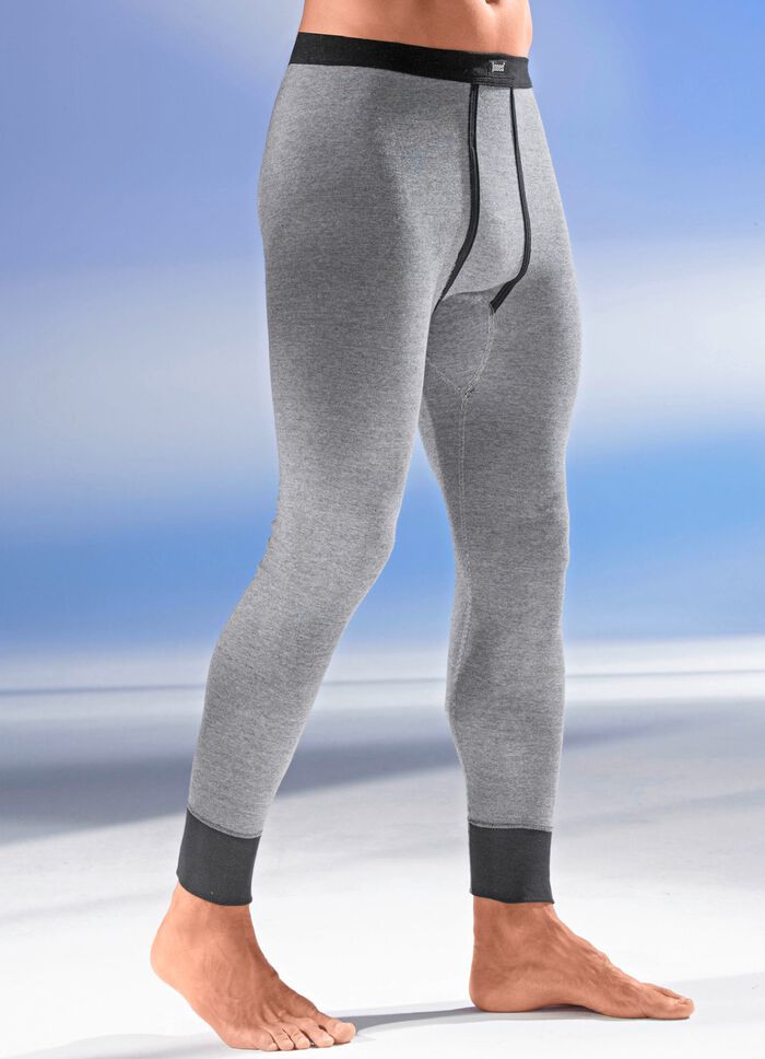 Twee-pack lange onderbroeken met zachte tailleband 