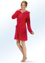 Badjas met trekkoord ROOD