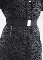 Korte jas met stretchriem 