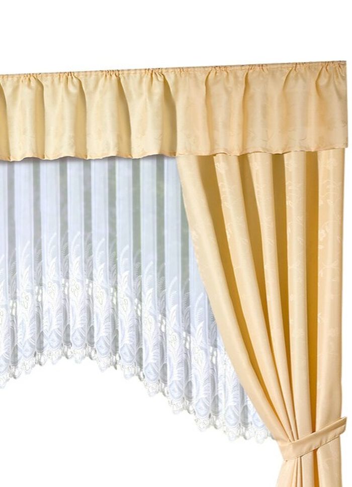 Volant met een elegante glans. 