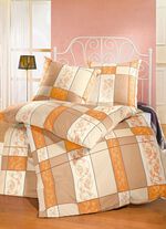 Beddengoedset in 2 hoogwaardige, eenvoudig te strijken kwaliteiten AARDE