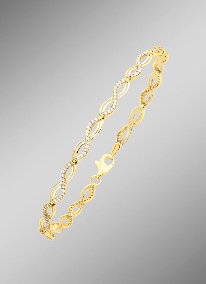 Interessante armband met synthetische zirkonia 