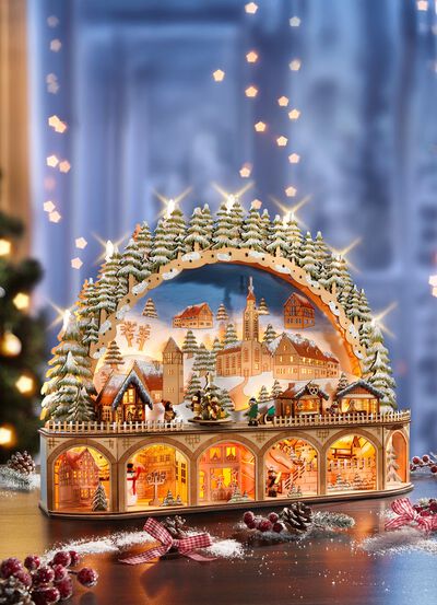 Kaarsenboog met LED-verlichting 