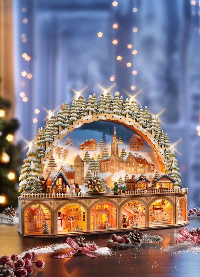 Kaarsenboog met LED-verlichting 