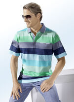 Poloshirt van het merk „Hajo“ in 2 kleuren TURQUOISE-GROEN