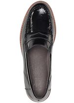 ELENA EDEN loafers van elegant verfrommeld lakleer 