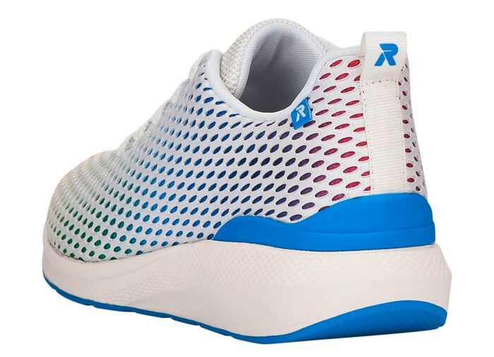 Rieker sneakers met regenboog kleurverloop WIT-MULTICOLOR