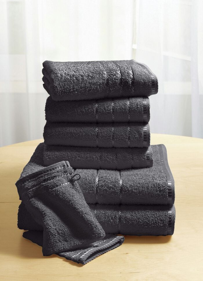 Zachte badstofhanddoeken van dicht lussenpool 