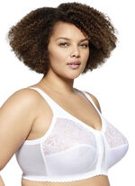 Glamourise steunbeha met sluiting aan de voorkant WIT