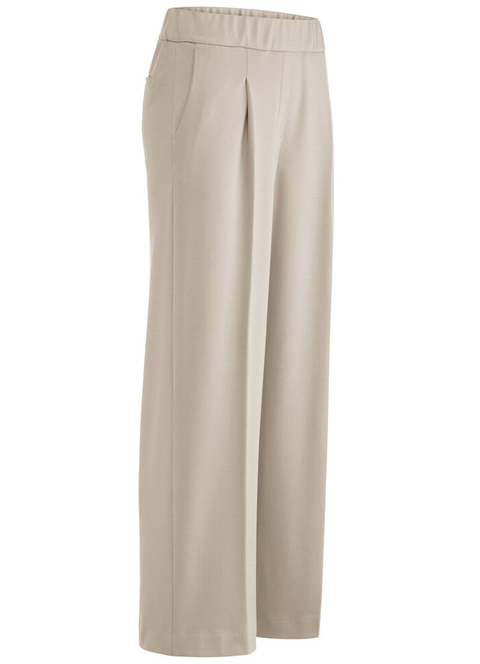 Enkellange, wijde broek BEIGE