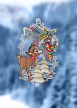 Raamdecoratie van kantwerk uit Plauen 