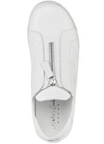 Andrea Conti pantoffels met praktische ritssluiting WIT