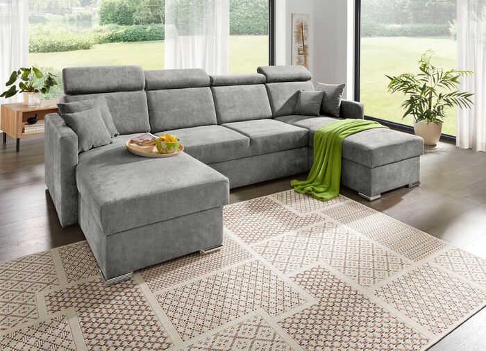 Gestoffeerd meubel met verstelbare hoofdsteunen 