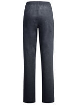 Broek in een modieuze wijdte ANTRACIET GEM.