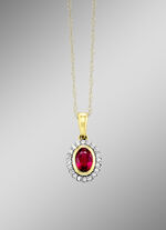 Hanger met echte robijn 