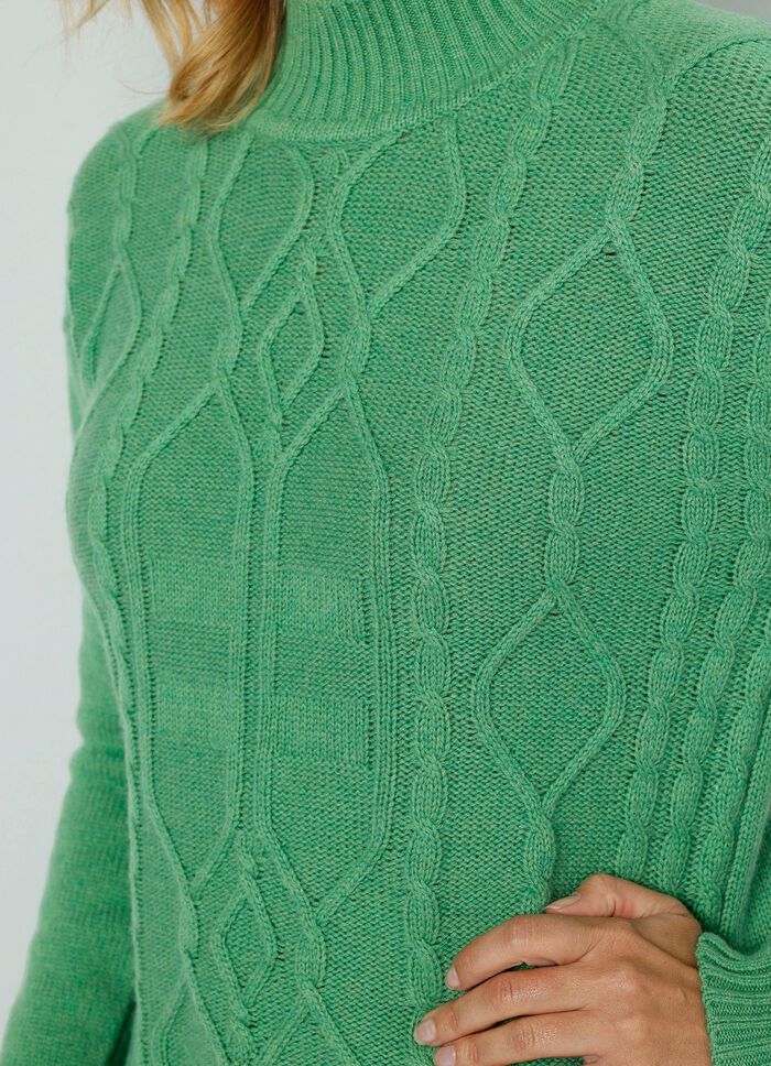 Trui met scheerwol en kasjmier 