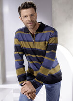 Poloshirt met korte ritssluiting 