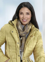 Sjaal met fantasiebloemen en bladeren 