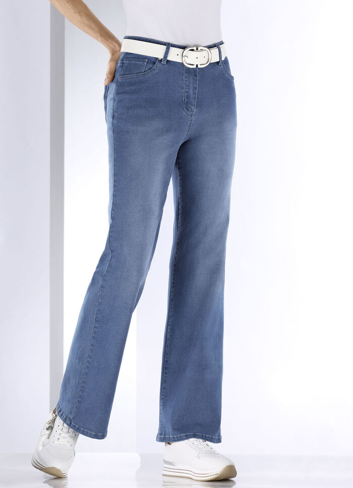 Jeans in het nieuwste vingerafdrukdesign JEANSBLAUW