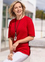 Trui met opengewerkt patroon 