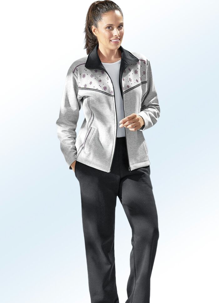 Vrijetijdspak met twee broeken LICHTGRIJS GEM&Ecirc;LEERD