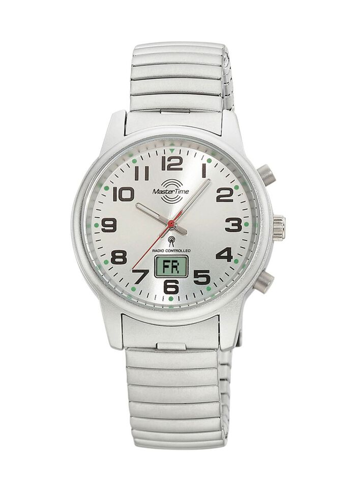 Master Time radiogestuurd dameshorloge met roestvrijstalen trekkoord 