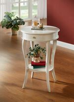 Bijzettafel met lade en extra plank 