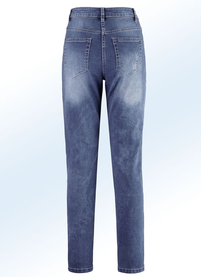 Trendy stijlvolle edele jeans JEANSBLAUW