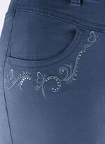 Broek met fonkelende strass steentjes JEANSBLAUW