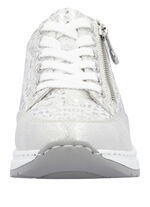 Rieker vetersneakers gemaakt van bedrukt synthetisch materiaal LICHTGRIJS-ZILVER