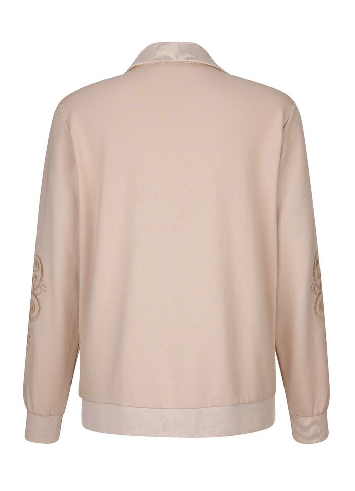 Sweatvest met zijzakken 