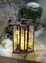 LED-lantaarn "Ster" KOPER