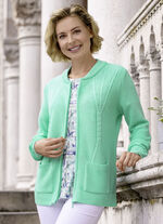 Cardigan in een mix van patronen 