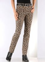 Broek met trendy luipaardprint 