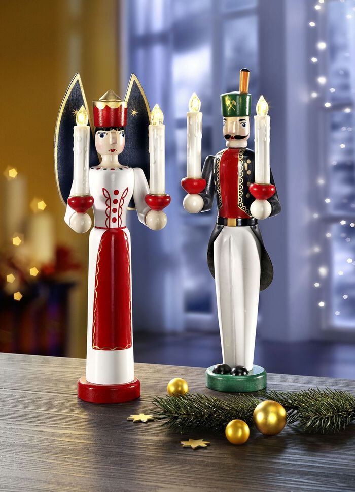 LED-figuren, set van 2, met afstandsbediening 