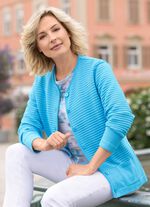 Cardigan met biesdesign T&Uuml;RKIS