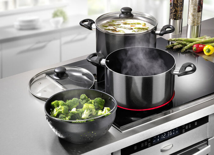 Pannenset van aluminium, 6-delig 