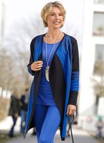 Lang vest met puntige zoom 