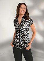 Shirttuniek met felgekleurde print 