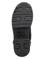 Waldl&auml;ufer enkellaarzen van rundnubuckleer ZWART