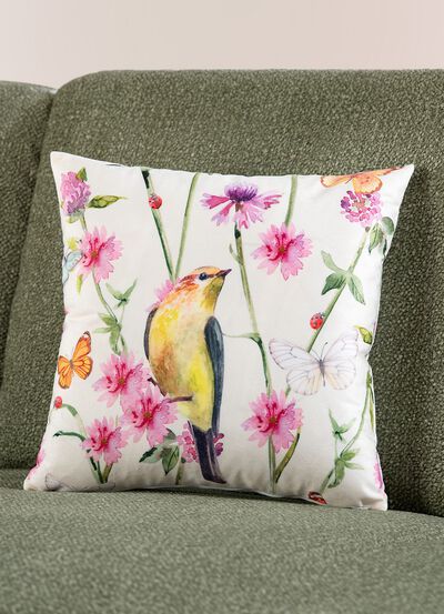 Kussensloop in fluweellook 